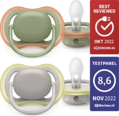 Philips Avent Ultra Air SCF085/20 - Fopspeen - 6 Tot 18 Maanden - 2 Stuks -Aanbiedingen BIBS Winkel 1200x1167 48