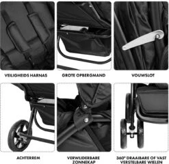 Deryan Luxe Elena Dubbele Buggy- Duo Buggy – Tandem Buggy – Compact En Lichtgewicht -Aanbiedingen BIBS Winkel 1200x1168 11