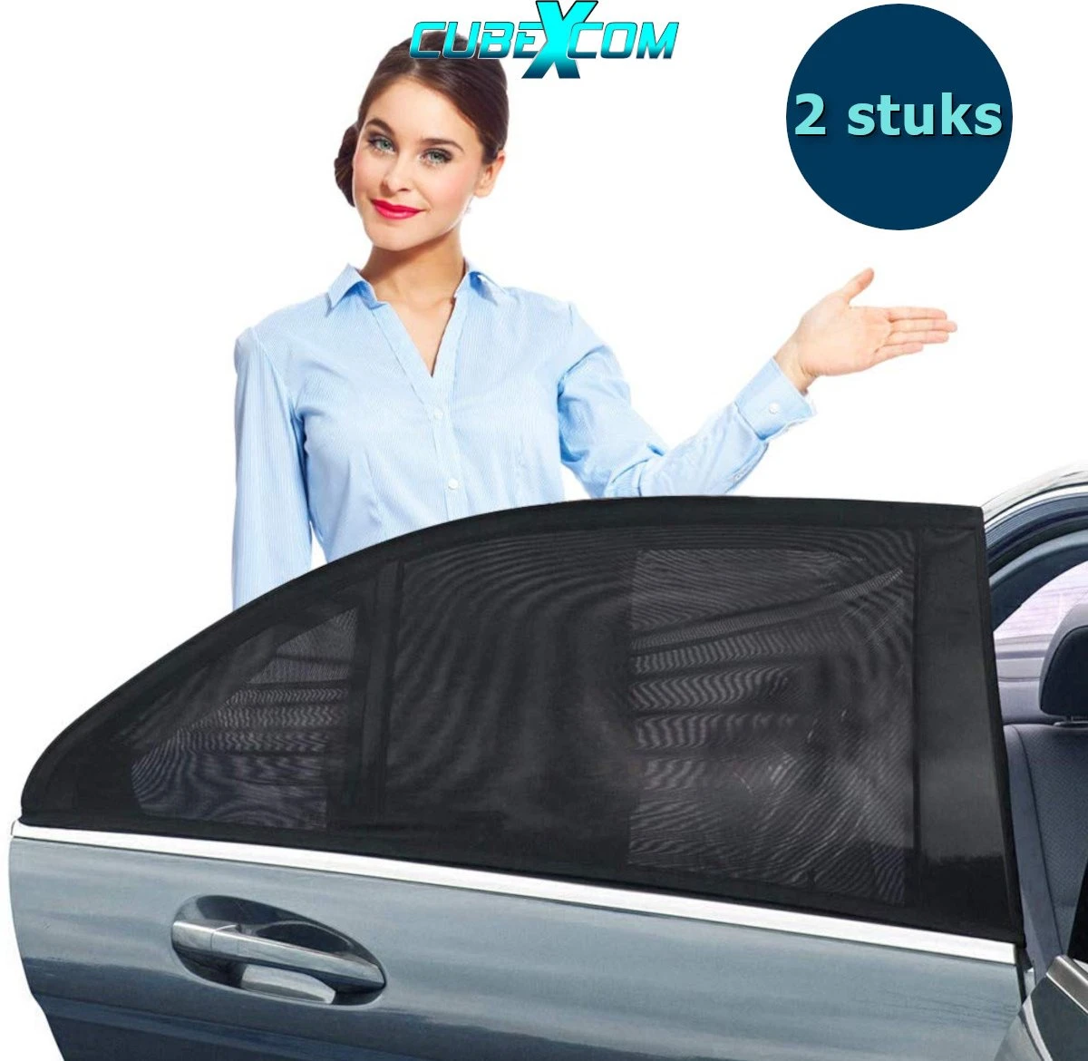 CUBEXCOM® Auto Zonnescherm, Autoraamschaduwen Voor Baby, Kinderen, Volwassenen En Huisdieren, 2 STUKS, Autoruit Zonwering, Universele Zonnescherm Zonnewering, Auto Klamboe Gordijn, UV Zonbescherming Protectie, Anti-Verblinding 1 CUBEXCOM® Auto Zonnescherm, Autoraamschaduwen Voor Baby, Kinderen, Volwassenen En Huisdieren, 2 STUKS, Autoruit Zonwering, Universele Zonnescherm Zonnewering, Auto Klamboe Gordijn, UV Zonbescherming Protectie, Anti-Verblinding
