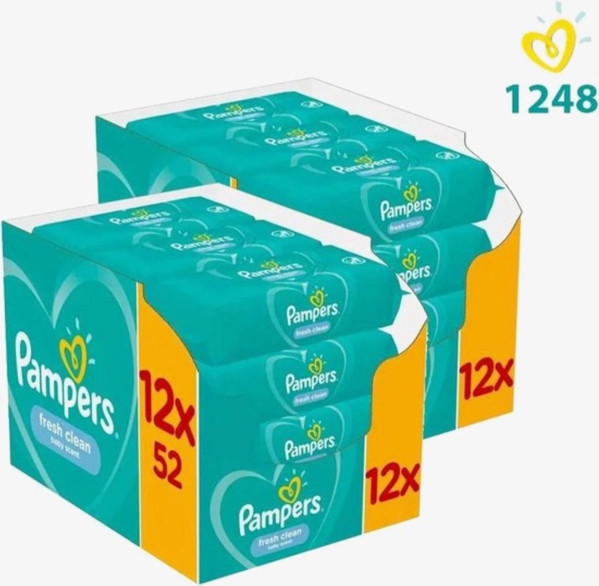 Pampers® Pampers - Fresh Clean - Billendoekjes - 1248 Doekjes - 24 X 52 1 Pampers® Pampers - Fresh Clean - Billendoekjes - 1248 Doekjes - 24 X 52