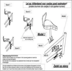 Velo Fietszadel Op Stang - Model 1 - Kinderzitje - Damesfiets -Aanbiedingen BIBS Winkel 1200x1174 22
