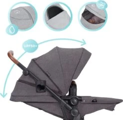 Kinderkraft B-Tour Ash Grey 3-in-1 Combi Kinderwagen Incl. Autostoel KSBTOU00DGR3000 -Aanbiedingen BIBS Winkel 1200x1174 25