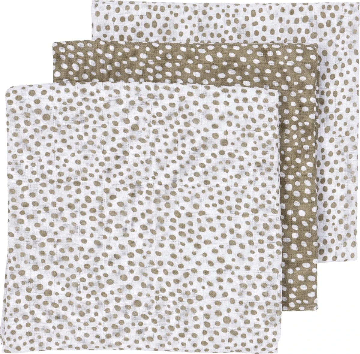 Meyco Cheetah Hydrofiele Doeken - 3-pack - Taupe - 70x70cm 1 Meyco Cheetah Hydrofiele Doeken - 3-pack - Taupe - 70x70cm