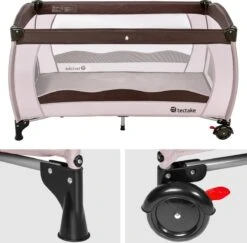 TecTake - Kinder Reisbed Babybed - Beige / Bruin - 402417 - 126x65x80 Cm Met Draagtas 13 TecTake - Kinder Reisbed Babybed - Beige / Bruin - 402417 - 126x65x80 Cm Met Draagtas -Aanbiedingen BIBS Winkel 1200x1179 22