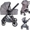 Bebies First Combi 3 In 1 Kinderwagen Optima- Grijs - Inc. Reiswieg, Zitting & Autostoel