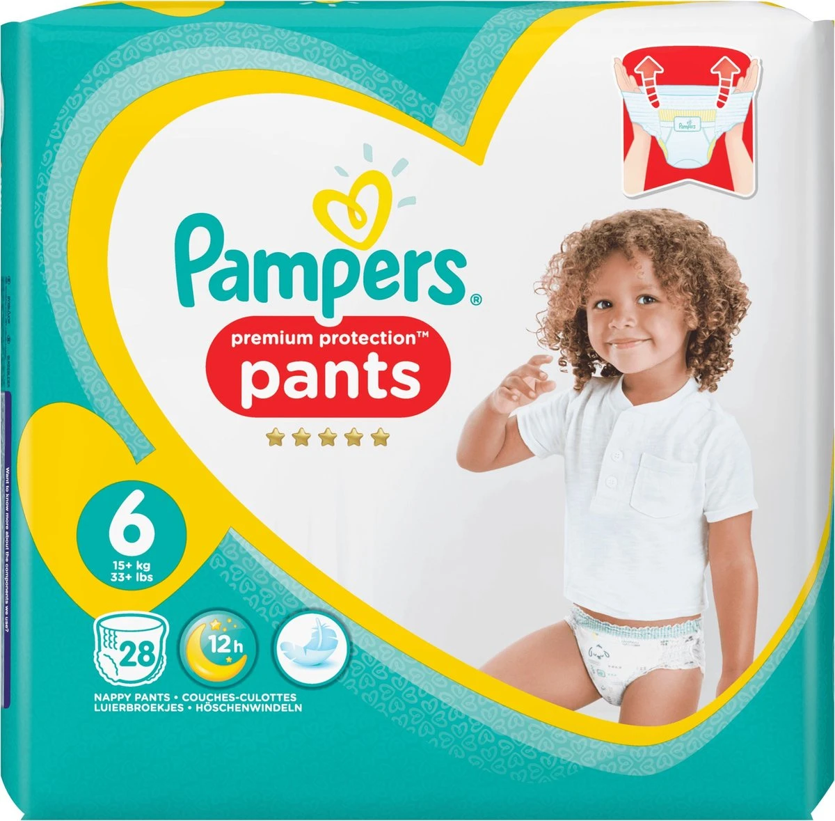 Pampers® Pampers - Premium Protection Pants - Maat 6 - Mega Pack - 84 Luierbroekjes 14 Pampers® Pampers - Premium Protection Pants - Maat 6 - Mega Pack - 84 Luierbroekjes - Afbeelding 14