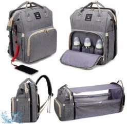 Luier- En Verzorgingstas - Luiertassen - Baby Rug Tas Met Isoleervak - Incl Flessen Verwarmer - Luiertas - Unisex/Jongens/Meisjes - Grijs - Luier Tas - Verzorgingstas Baby - Uitschuifbaar Verschoon/ Slaap Bedje - Incl Matrasje Baby - USB Poort 19 Luier- En Verzorgingstas - Luiertassen - Baby Rug Tas Met Isoleervak - Incl Flessen Verwarmer - Luiertas - Unisex/Jongens/Meisjes - Grijs - Luier Tas - Verzorgingstas Baby - Uitschuifbaar Verschoon/ Slaap Bedje - Incl Matrasje Baby - USB Poort -Aanbiedingen BIBS Winkel 1200x1180 18