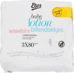 Etos Baby Lotion Sensitive Billendoekjes - 960 Stuks (12 X 80 Stuks) -Aanbiedingen BIBS Winkel 1200x1180 2