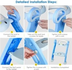 Buxibo Kinder WC Met Opstapje - WC Bril Kind - Kinderzitting WC - Toilet Verkleiner - Toilettrainer - Blauw -Aanbiedingen BIBS Winkel 1200x1181 4