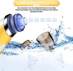 Premium Elektrische Oplaadbare Neus Reiniger Voor Baby En Kinderen - Inclusief Oplader, Handleiding En Batterijen - Hygiënische Neusreiniger - Baby Aspirator - Neuszuiger - Baby Neuspompje - Toetenveger - Baby Neusreiniger - Geel - Neusspoeler -Aanbiedingen BIBS Winkel 1200x1182 1