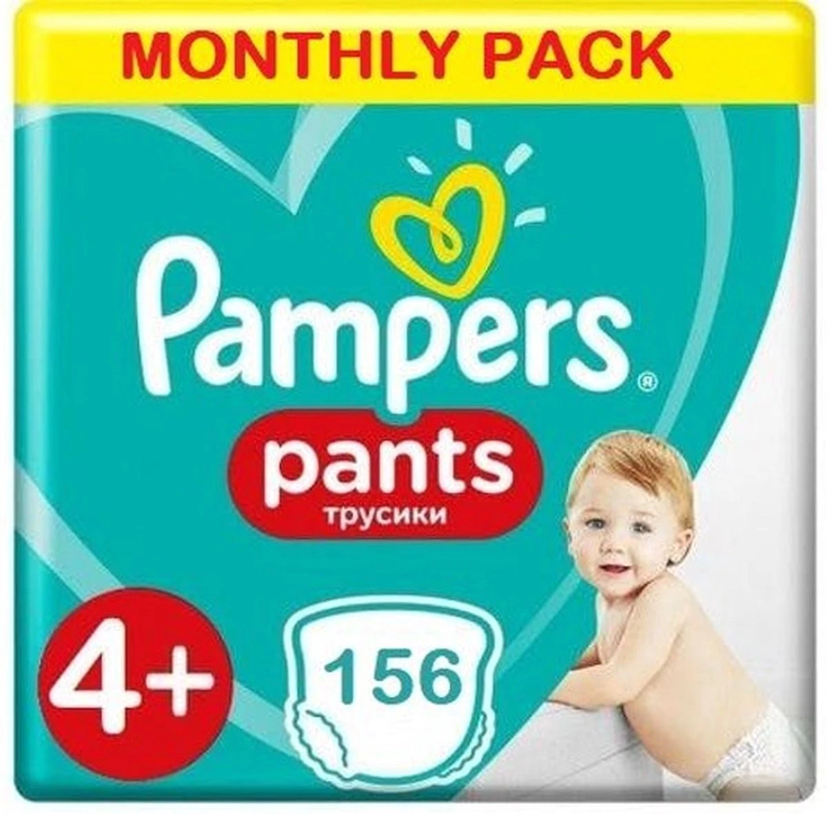 Pampers® Pampers Baby Dry Pants Maat 4+ - 156 Luierbroekjes Maandbox 2 Pampers® Pampers Baby Dry Pants Maat 4+ - 156 Luierbroekjes Maandbox - Afbeelding 2