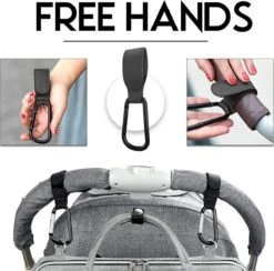 BOTC Kinderwagen Tassenhaakjes - Leer - Haakjes Voor Tassen - Set Van 2 - Leather - Extra Stevig - Buggy Haakjes - Zwart -Aanbiedingen BIBS Winkel 1200x1186 3