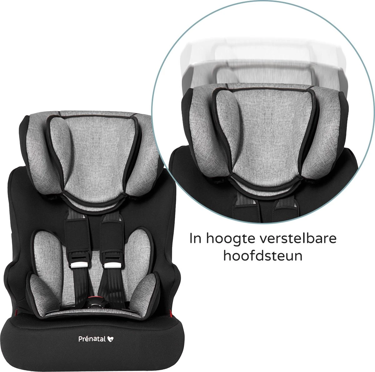 Prénatal Autostoel 1/2/3 Basis - Kinderzitje Auto - Groep 1-2-3 - 9-36 Kg - Zwart 5 Prénatal Autostoel 1/2/3 Basis - Kinderzitje Auto - Groep 1-2-3 - 9-36 Kg - Zwart - Afbeelding 5
