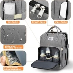 Product Plaza - Luier- En Verzorgingstas - Baby Rug Tas Met Bed - Reis Rugzak - Grote Capaciteit - Jongens En Meisjes - Grijs - Luier Tas - Verzorgingstas Baby - Uitschuifbaar Verschoon/ Slaap Bedje – Multifunctionele Rugzak 0-1 Jaar – -Aanbiedingen BIBS Winkel 1200x1188 16