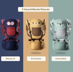 Baby Draagzak - Buik/Rug Babydrager Met Zacht Zitje (0-36 Maanden) - Bruine Beer -Aanbiedingen BIBS Winkel 1200x1188 27