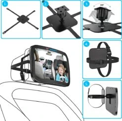 Adabol Autospiegel Baby – Achteruitkijkspiegel – Veiligheid – Baby Autospiegel – Kinderspiegel – Baby On Board -Aanbiedingen BIBS Winkel 1200x1191 27