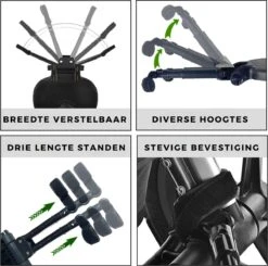 Merkloos Kinderwagen/Buggy Meerijdplankje - Kant & Klaar - In Elkaar Gezet - Universeel – Met Zitje – Verstelbaar – Zwart -Aanbiedingen BIBS Winkel 1200x1191 29