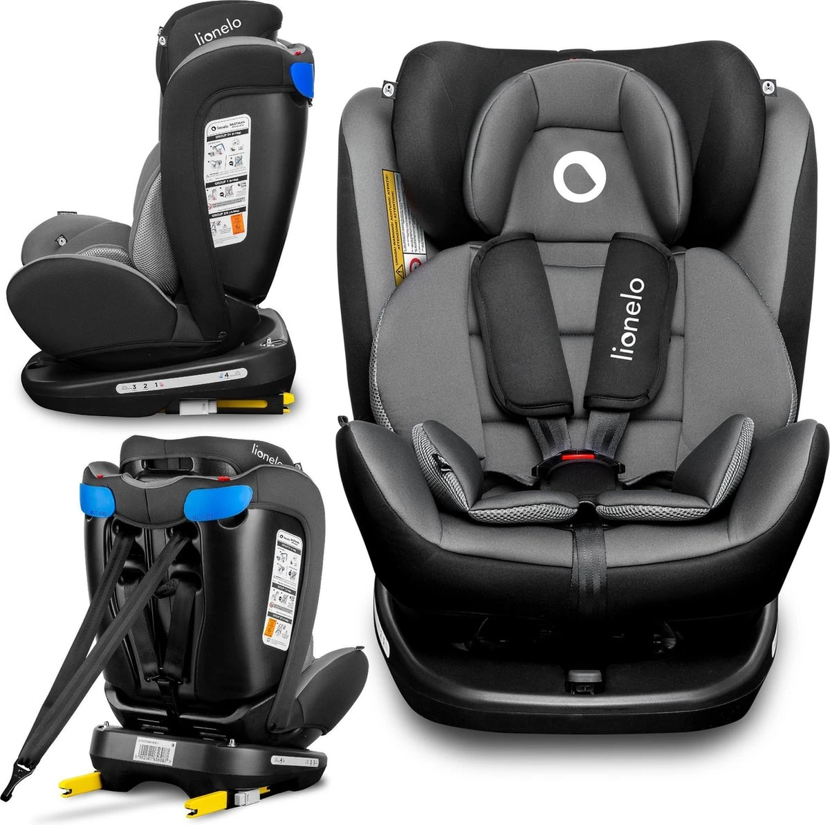 Lionelo Bastiaan - Autostoel - 360° Draaibaar - ISOFIX 1 Lionelo Bastiaan - Autostoel - 360° Draaibaar - ISOFIX