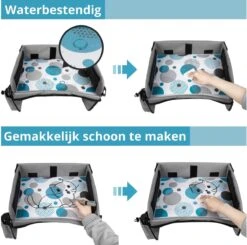 Premium Reistafel Voor Kinderen - Inclusief Tablethouder + Gratis Draagtas En Potloden - Auto Organizer - Playtray - Opvouwbaar - Speeltafel Auto - Tekentafel Auto - Grijs -Aanbiedingen BIBS Winkel 1200x1192 26