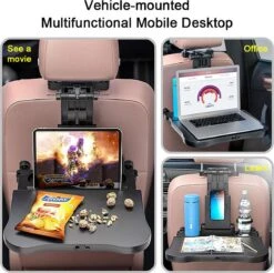 Multifunctionele Auto Tafel Voor Laptop Achterbank Snacks Fast Food Eetbak Drinken Computer Stoel Eettafel Beker Hoofdsteun Houder Klaptafel Stand Voor Telefoon & Tablet IPad -Aanbiedingen BIBS Winkel 1200x1193 16