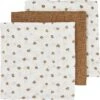 Meyco Mini Panther Hydrofiele Doeken - 3-pack - Toffee - 70x70cm