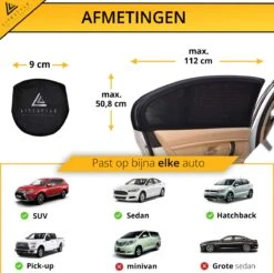Lifestyle Living Zonnescherm – Overtrek Voor Auto Zijruit - Zonwering Voor Baby En Kind – Zonder Zuignappen – Incl. Hoes – MAX 112 X 51CM 10 Lifestyle Living Zonnescherm – Overtrek Voor Auto Zijruit - Zonwering Voor Baby En Kind – Zonder Zuignappen – Incl. Hoes – MAX 112 X 51CM -Aanbiedingen BIBS Winkel 1200x1195 19