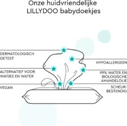 LILLYDOO Babydoekjes Met 99% Water - 1440 Billendoekjes (24x60) 100% Vrij Van Plastic En Parfum 9 LILLYDOO Babydoekjes Met 99% Water - 1440 Billendoekjes (24x60) 100% Vrij Van Plastic En Parfum -Aanbiedingen BIBS Winkel 1200x1196