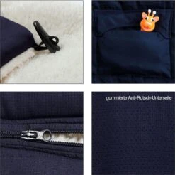 Monzana Voetenzak - Voor Kinderwagen Of Stoeltje - 93x56cm Donkerblauw -Aanbiedingen BIBS Winkel 1200x1196 36