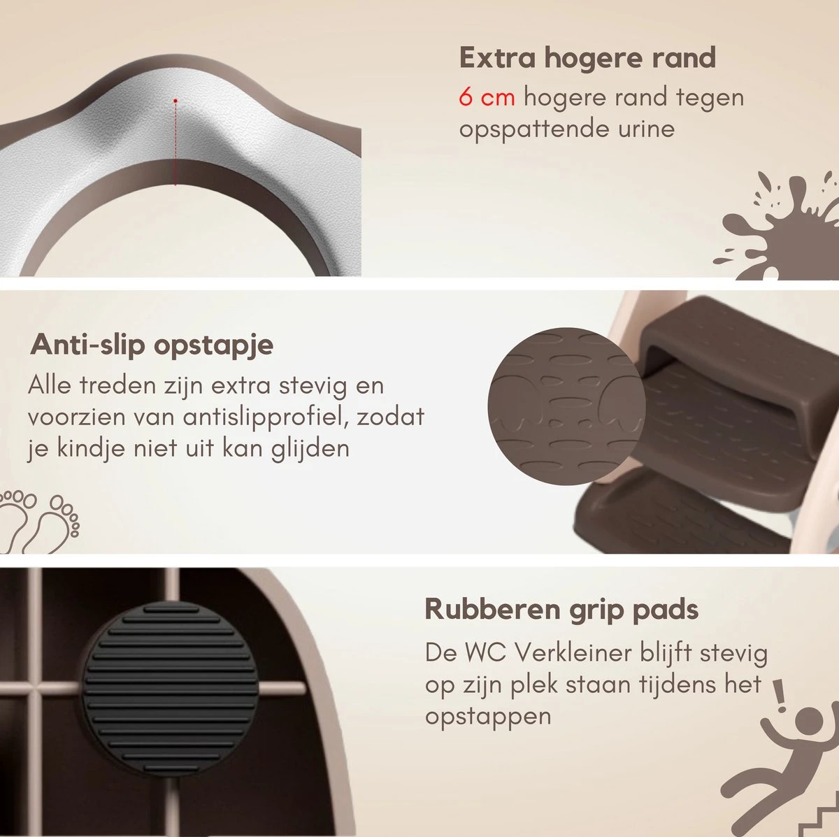 OwlyShop Pinguïn WC Verkleiner Met Trapje - Opvouwbare Toiletverkleiner - Toilet Trainer Met Trapje Voor Jongens & Meisjes - Urinoirs Voor Kind & Peuter Van 2 Tot 7 Jaar 10 OwlyShop Pinguïn WC Verkleiner Met Trapje - Opvouwbare Toiletverkleiner - Toilet Trainer Met Trapje Voor Jongens & Meisjes - Urinoirs Voor Kind & Peuter Van 2 Tot 7 Jaar - Afbeelding 10