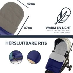 Achaté Voetenzak - Voor Kinderwagen Of Stoeltje – Baby Slaapzak - Autostoel - Donkerblauw -Aanbiedingen BIBS Winkel 1200x1197 51