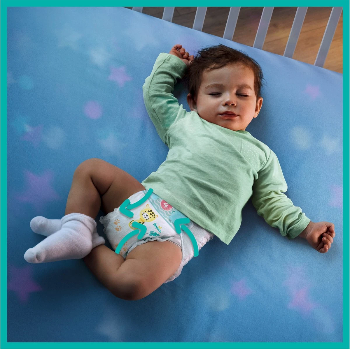 Pampers® Pampers Baby-Dry Luiers - Maat 3 (6-10 Kg) - 198 Stuks - Multi-Pack 4 Pampers® Pampers Baby-Dry Luiers - Maat 3 (6-10 Kg) - 198 Stuks - Multi-Pack - Afbeelding 4