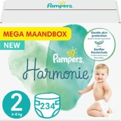 Pampers® Pampers - Harmonie / Pure - Maat 2 - Mega Maandbox - 234 Luiers