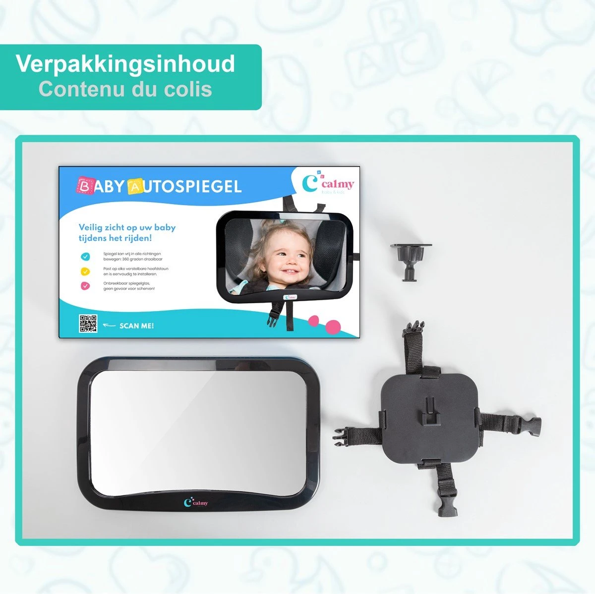Merkloos Autospiegel Baby - Verstelbare Spiegel Hoofdsteun Autostoel Achterbank - Veiligheidsspiegel - Baby En Kids - 19 X 30cm - 360 Graden Draaibaar - Zwart 11 Merkloos Autospiegel Baby - Verstelbare Spiegel Hoofdsteun Autostoel Achterbank - Veiligheidsspiegel - Baby En Kids - 19 X 30cm - 360 Graden Draaibaar - Zwart - Afbeelding 11