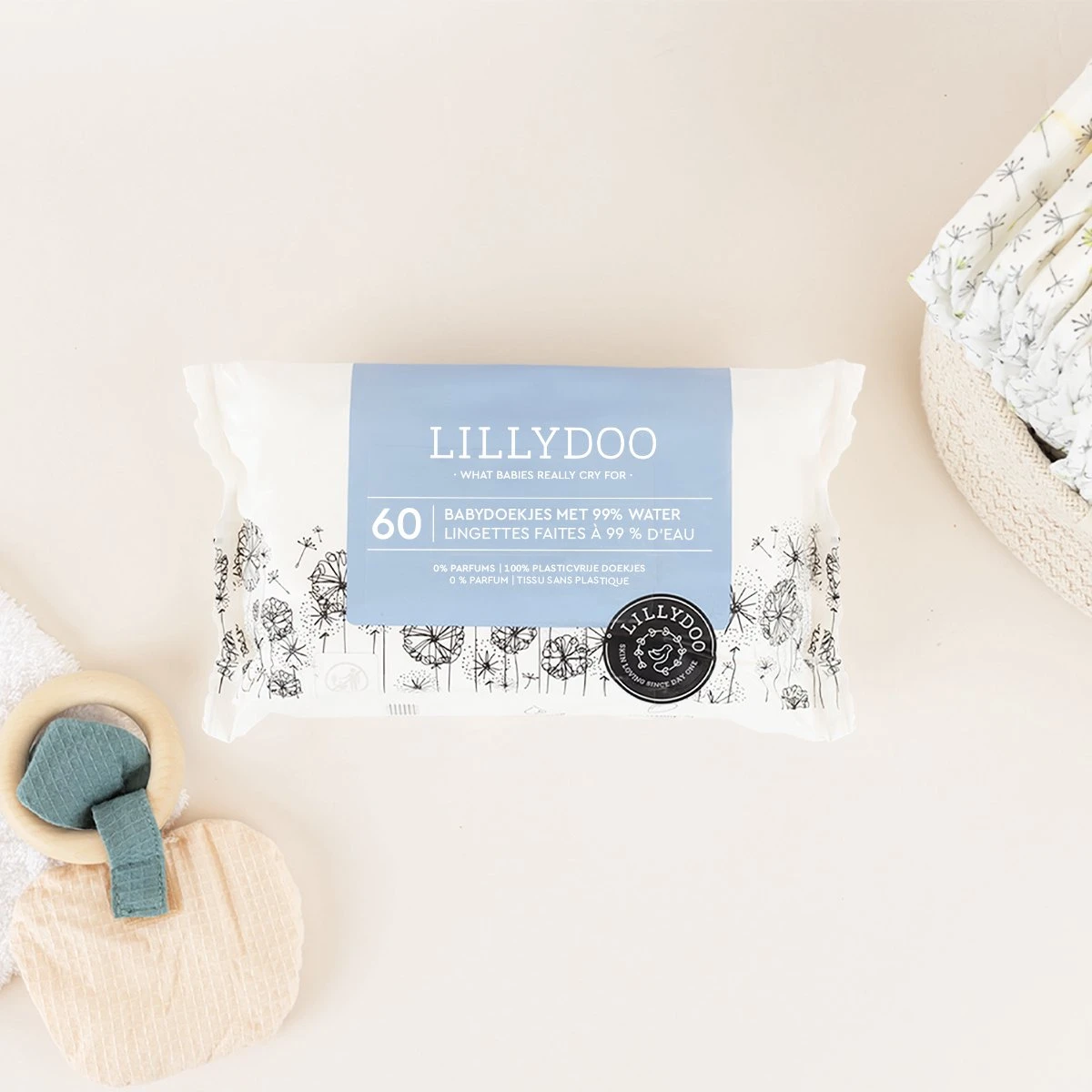LILLYDOO Babydoekjes Met 99% Water - 1440 Billendoekjes (24x60) 100% Vrij Van Plastic En Parfum 5 LILLYDOO Babydoekjes Met 99% Water - 1440 Billendoekjes (24x60) 100% Vrij Van Plastic En Parfum - Afbeelding 5