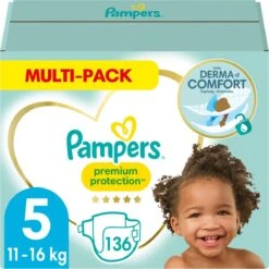 Pampers® Pampers Premium Protection Luiers - Maat 5 (11-16 Kg) - 136 Stuks - Multi-Pack 26 Pampers® Pampers Premium Protection Luiers - Maat 5 (11-16 Kg) - 136 Stuks - Multi-Pack -Aanbiedingen BIBS Winkel 1200x1200 100
