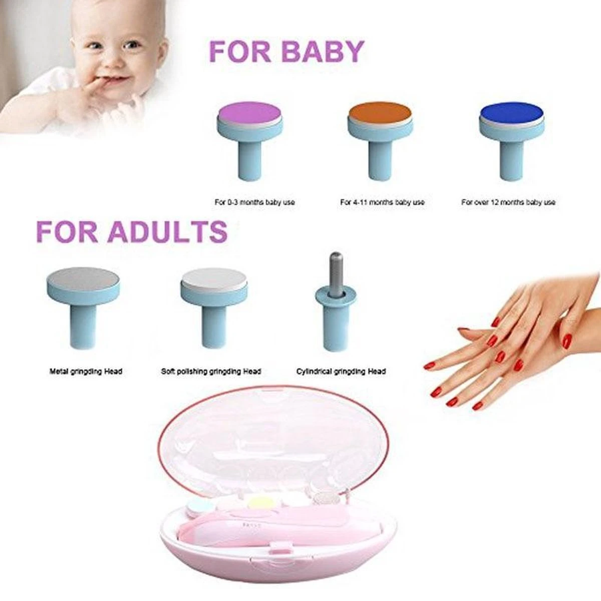 Merkloos Nagelknipper - Nagelvijl - Nageltrimmer - Manicureset – Roze 3 Merkloos Nagelknipper - Nagelvijl - Nageltrimmer - Manicureset – Roze - Afbeelding 3