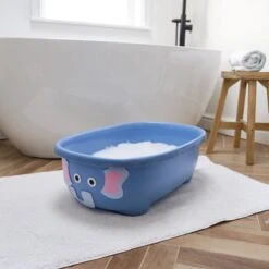 Prince Lionheart Tubimal® Met Hangmat | Baby & Peuter Badje | Opbergruimte Met Deksel | Stapelbaar | Herbruikbaar - Blauw / Olifant -Aanbiedingen BIBS Winkel 1200x1200 1034