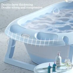 K IKIDO Babybadje - 3 In 1 Opvouwbaar - Multifunctioneel - Inclusief Badkussen - Baby Badje - Babybad - Peuterbadje - Lichtgewicht - Blauw -Aanbiedingen BIBS Winkel 1200x1200 1088