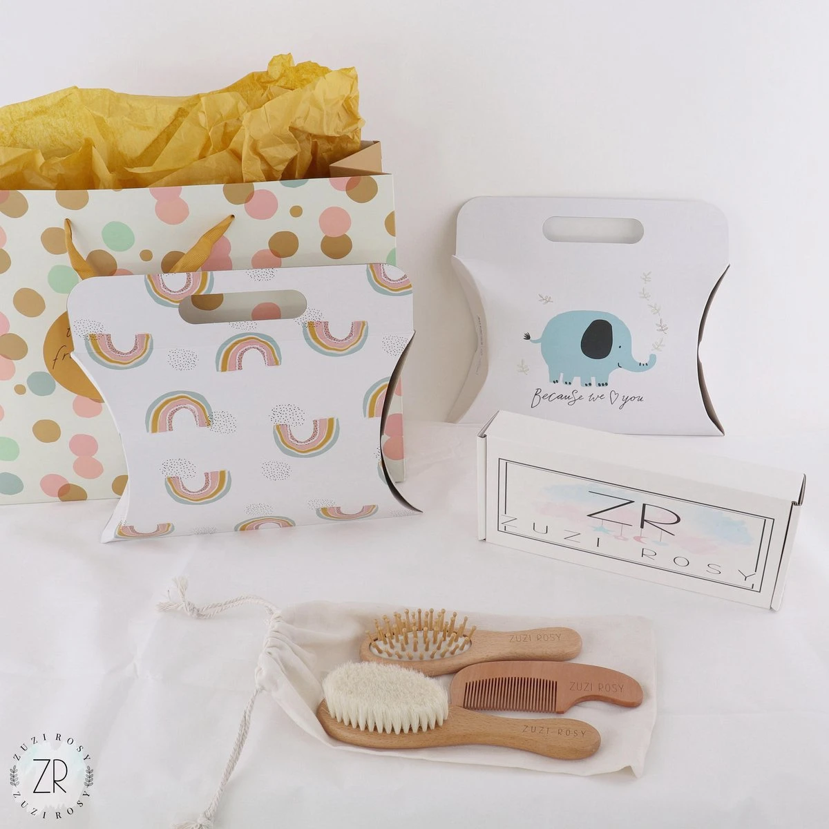 ZUZI ROSY® - Baby Borstel - Baby Verzorgingsset - 3 Stuks - Hout - Haarborstel En Kam - Kraamcadeau - Babyshower Gift - Incl. Opbergzakje 6 ZUZI ROSY® - Baby Borstel - Baby Verzorgingsset - 3 Stuks - Hout - Haarborstel En Kam - Kraamcadeau - Babyshower Gift - Incl. Opbergzakje - Afbeelding 6