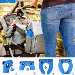 Merkloos Wc Verkleiner Opvouwbaar - Licht En Compact Reis-Formaat WC Bril - Toilet Trainer Voor Peuters Onderweg - Panda Blauw -Aanbiedingen BIBS Winkel 1200x1200 1253