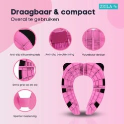 Zigla - WC Verkleiner - Kinder WC Bril - Opvouwbaar - Licht Ontwerp - Hygiënisch Voor Onderweg - WC Bril Voor Zindelijkheidstraining - Makkelijk Mee Te Nemen - Gratis Tasje Bijgeleverd - -Aanbiedingen BIBS Winkel 1200x1200 1262