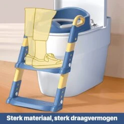 Zindelijkheidstraining Stoel Met Opstapje Ladder, Zindelijkheidstraining Toilet Voor Kinderen Jongens Meisjes Peuters-comfortabel Veilig Potje Stoel Met Anti-slip Pads Ladder - Blauw -Aanbiedingen BIBS Winkel 1200x1200 1279