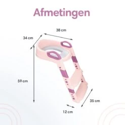 Macx & Macx Toilettrainer Met Trapje - Brilverkleiner Met Handvaten En Opstapje - Opvouwbaar Toilet Bril Zitje - WC Zindelijkheids Training Voor Jongens/Meisjes - Urinoirs Voor Kind/Peuter Van 2 Tot 7 Jaar - Roze -Aanbiedingen BIBS Winkel 1200x1200 1296