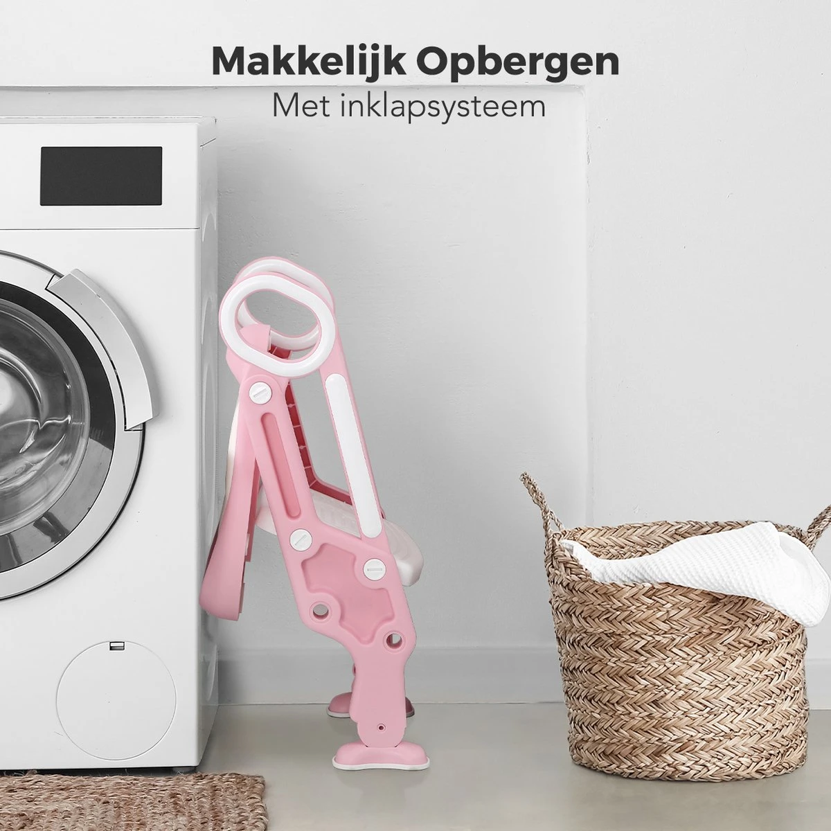 LifeGoods WC Verkleiner Met Trapje - Trainer Met Opstapje - 2 Tot 7 Jaar - Roze/Wit 10 LifeGoods WC Verkleiner Met Trapje - Trainer Met Opstapje - 2 Tot 7 Jaar - Roze/Wit - Afbeelding 10