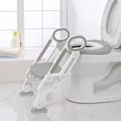 LifeGoods WC Verkleiner Met Trapje - Trainer Met Opstapje - 2 Tot 7 Jaar - Grijs/Wit -Aanbiedingen BIBS Winkel 1200x1200 1319