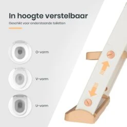 XIORI-SEMS - WC Verkleiner Met Trapje - Toiletverkleiner - Wit Met Goud - Toilettrainer - 2 Tot 7 Jaar - Met Beloningssysteem -Aanbiedingen BIBS Winkel 1200x1200 1336