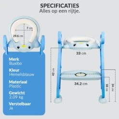 Buxibo Kinder WC Met Opstapje - WC Bril Kind - Kinderzitting WC - Toilet Verkleiner - Toilettrainer - Blauw -Aanbiedingen BIBS Winkel 1200x1200 1354