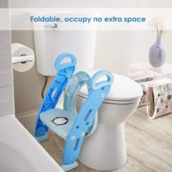 Buxibo Kinder WC Met Opstapje - WC Bril Kind - Kinderzitting WC - Toilet Verkleiner - Toilettrainer - Blauw -Aanbiedingen BIBS Winkel 1200x1200 1356
