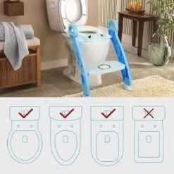 Buxibo Kinder WC Met Opstapje - WC Bril Kind - Kinderzitting WC - Toilet Verkleiner - Toilettrainer - Blauw -Aanbiedingen BIBS Winkel 1200x1200 1357