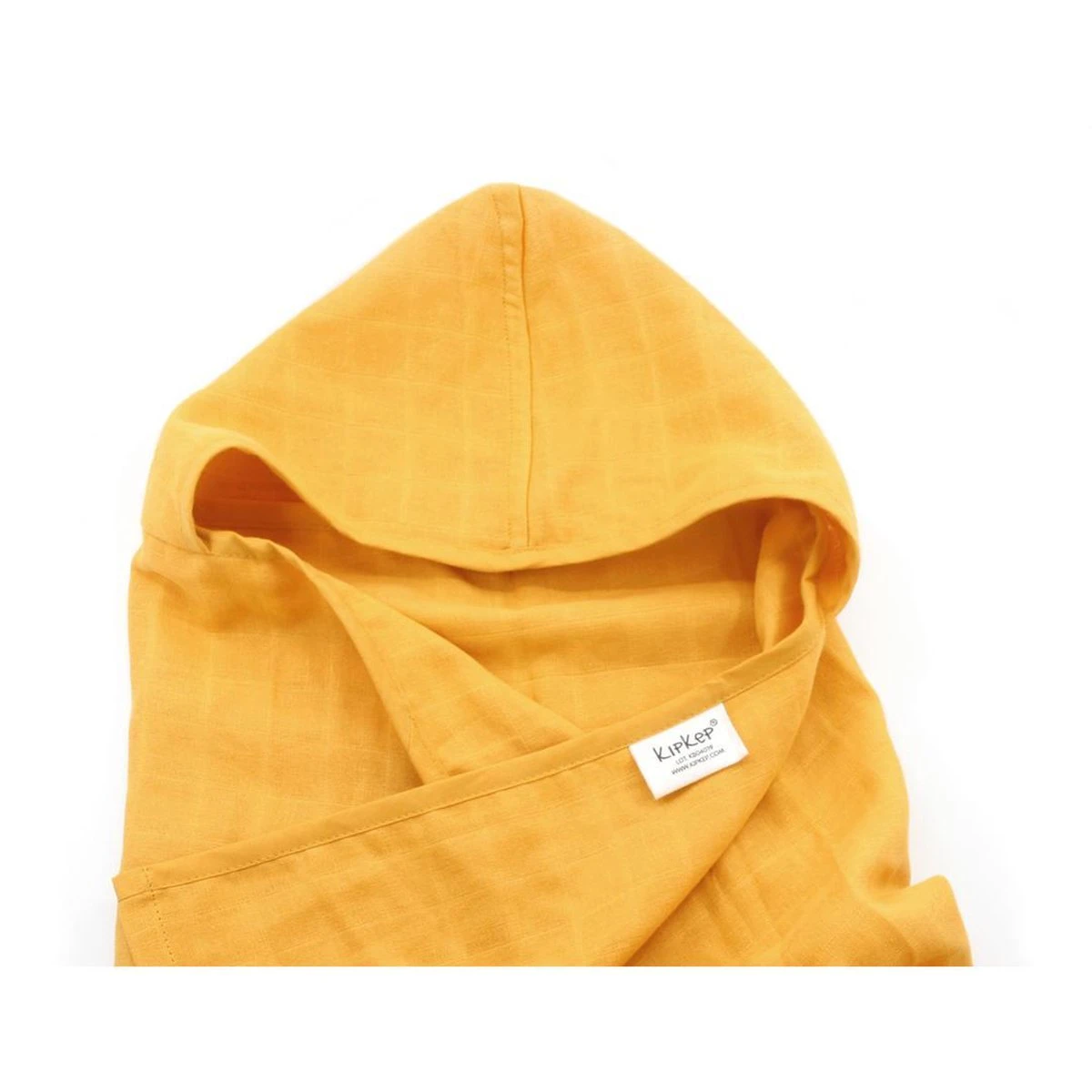 KipKep Blenker Hydrofiele Badcape - Maat 100x70cm - Little Bees Geel 1 KipKep Blenker Hydrofiele Badcape - Maat 100x70cm - Little Bees Geel